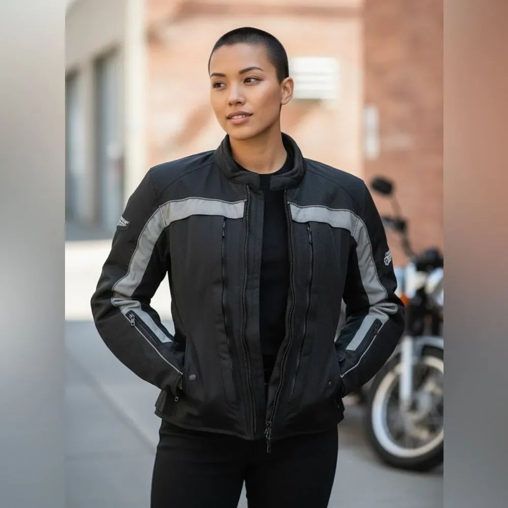 Vintage FirstGear Sheltex Membrane Waterproof Breathable Black Moto Jacket S